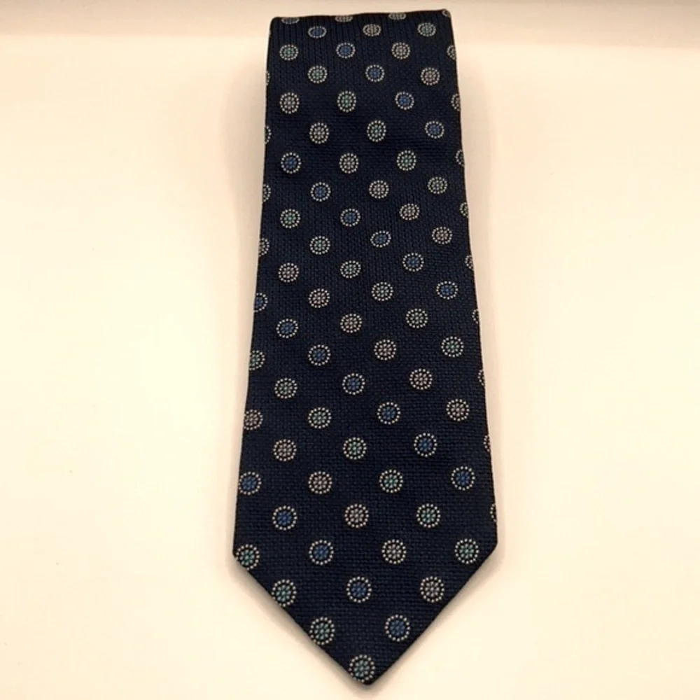 Brooks Brother Blue Circle Pattern Tie